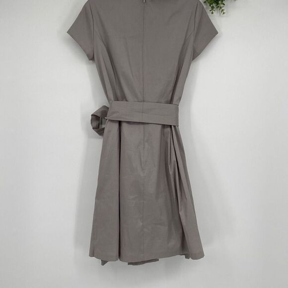 J .Taylor Tafetta Dress Ruffle Silver Rhinestones  Occasion Short Sleeve MIDI 14 - Picture 8 of 13